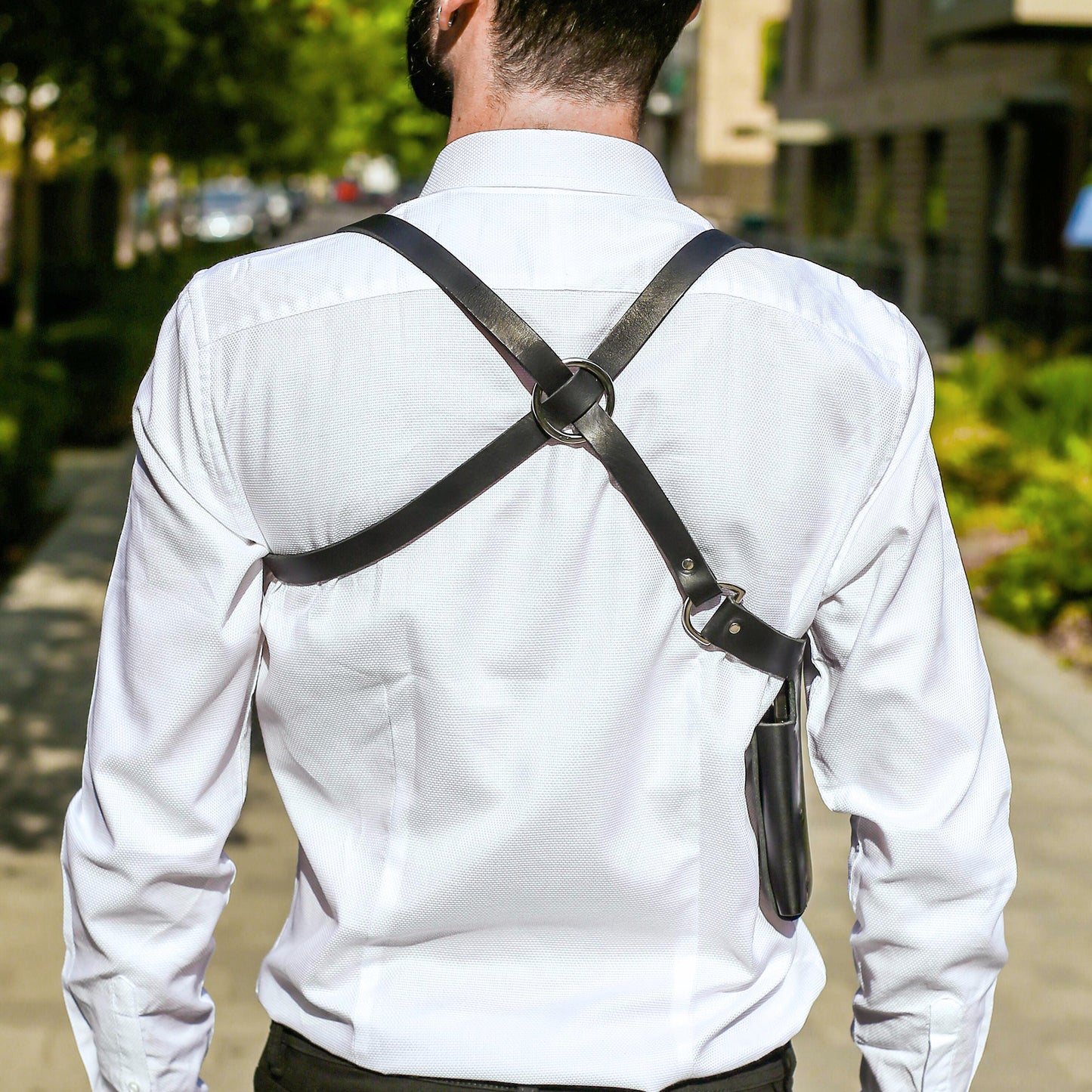 Holster Black Leather Harness